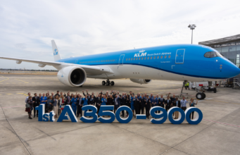 Първият Airbus A350 на KLM пристигна на летище „Схипхол“